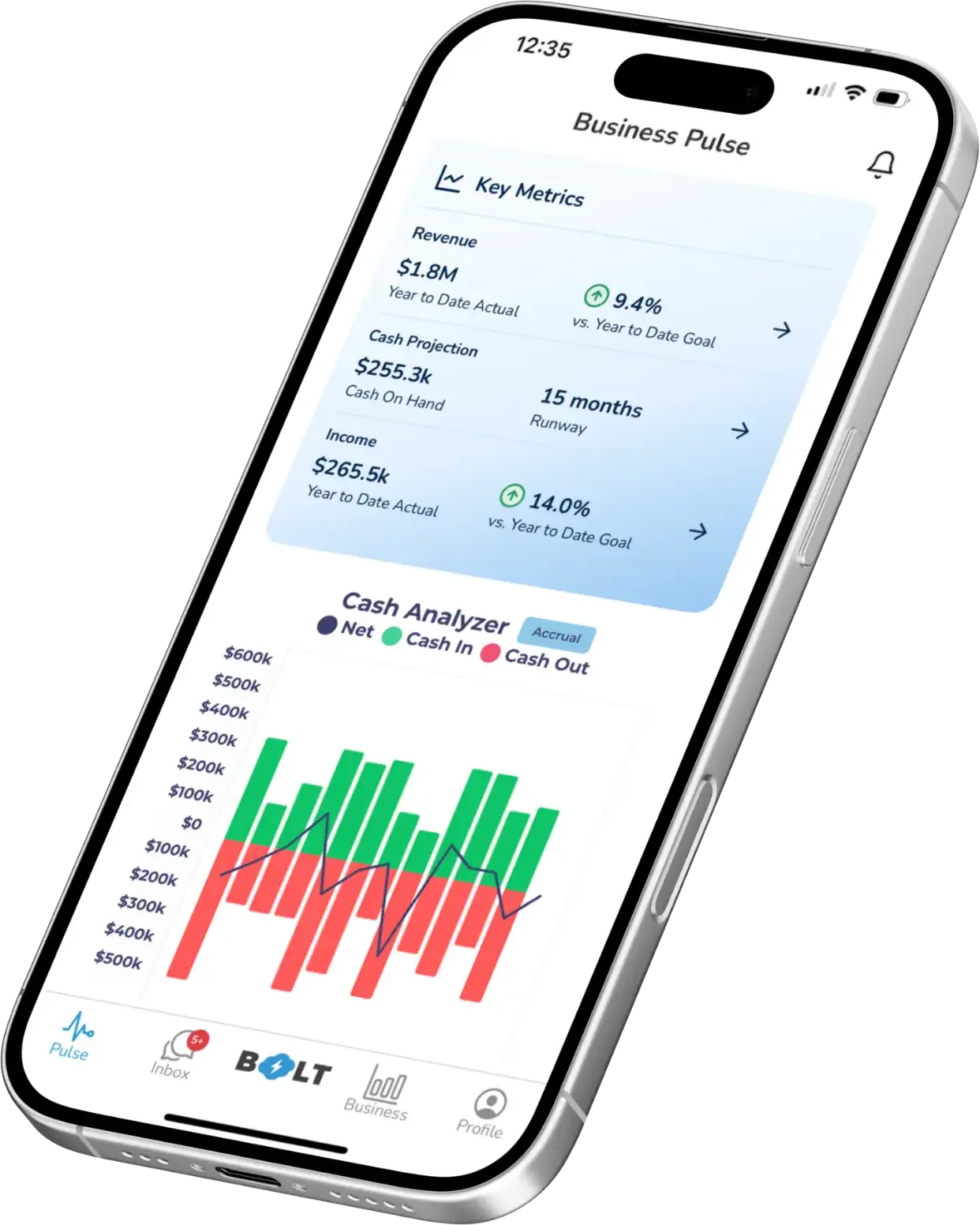 BOLT app mockup